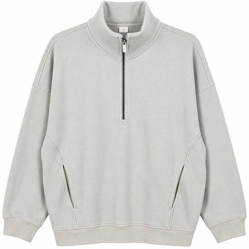 Lululemon Thick Fleece Half Zip Womens XS/S White Opal Oversized Pullover